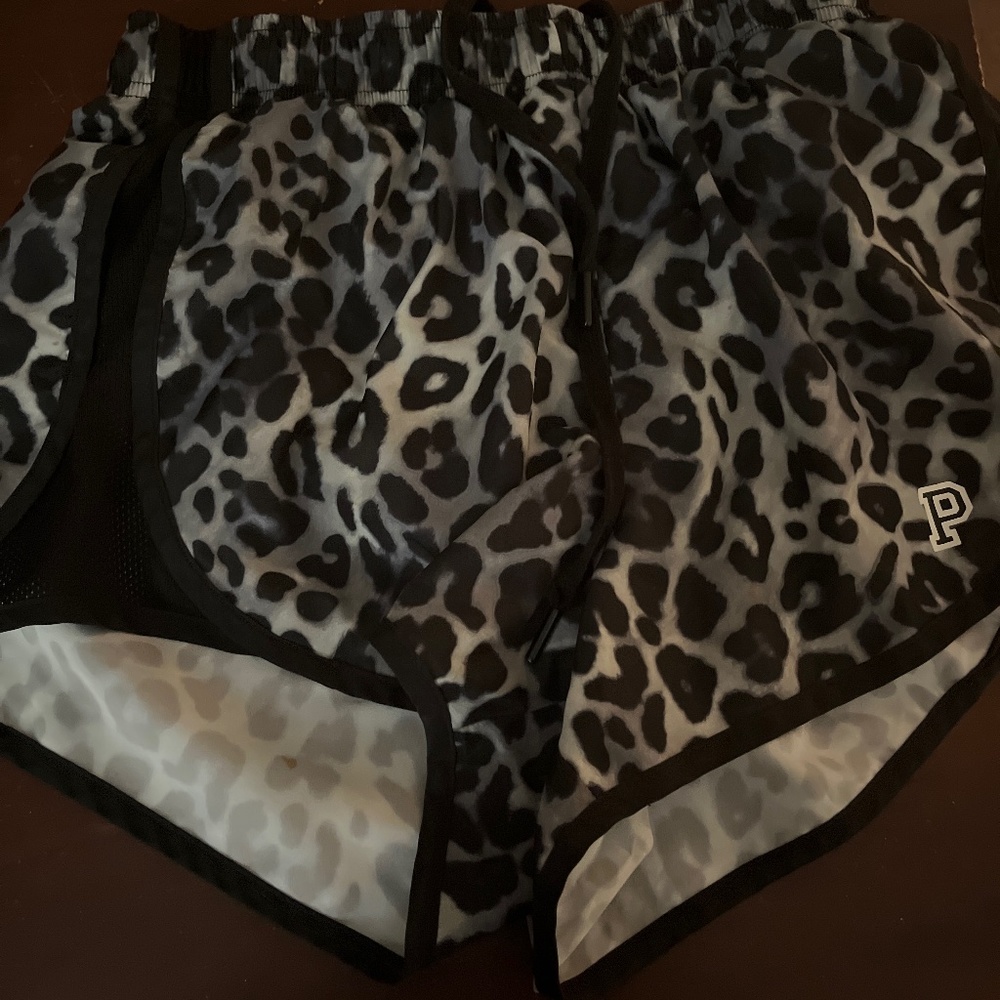 Pink workout shorts